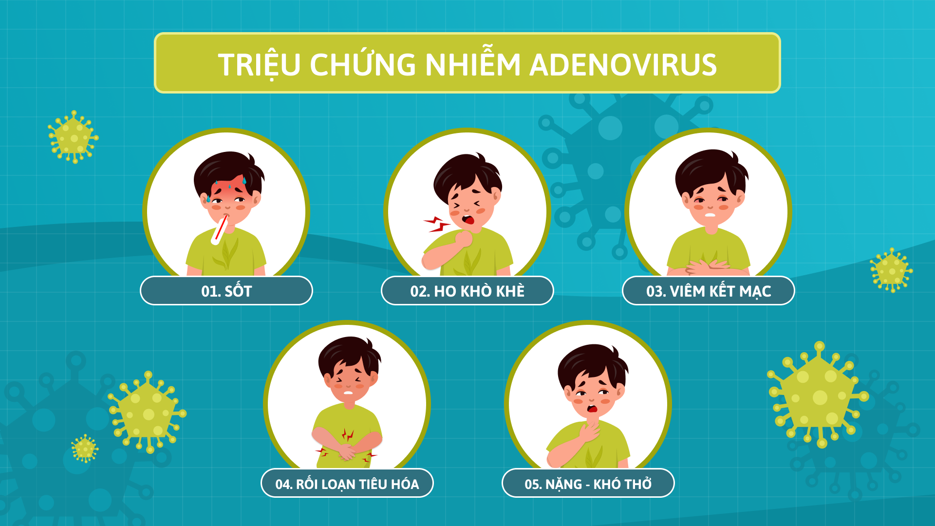 Adenovirus và các chịu trứng thường gặp