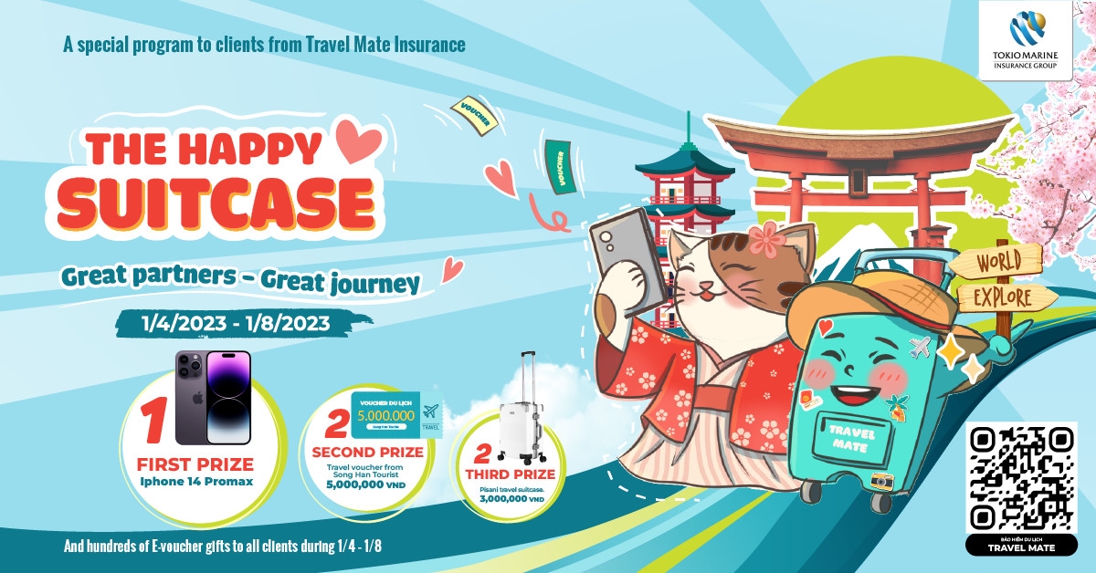 “THE HAPPY SUITCASE” – PROMOTION PROGRAM ON TRAVEL MATE – GLOBAL TRAVEL INSURANCE